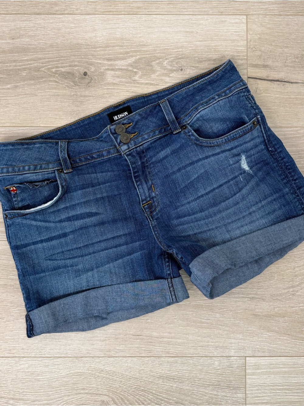 Hudson Flap Pocket Denim Shorts